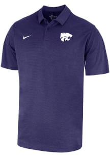 Nike K-State Wildcats Mens Purple Heather Short Sleeve Polo