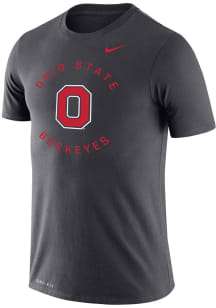 Nike Ohio State Buckeyes Anthracite Legend Circle Graphic Short Sleeve T Shirt