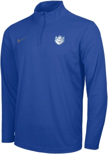 Nike Saint Louis Billikens Mens Blue Intensity Logo Long Sleeve Qtr Zip Pullover