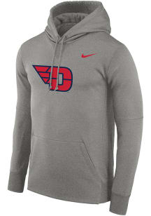 Nike Dayton Flyers Mens Anthracite Therma Essential Hood