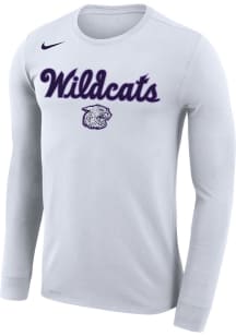 Nike K-State Wildcats White 2019 Basketball Design Long Sleeve T-Shirt