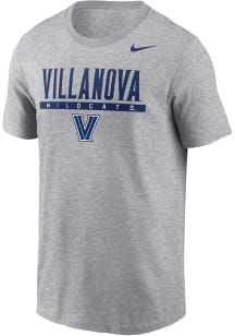 Nike Villanova Wildcats Charcoal Dri-FIT Flat Name Mascot Short Sleeve T Shirt