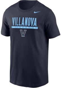 Nike Villanova Wildcats Navy Blue Dri-FIT Flat Name Mascot Short Sleeve T Shirt