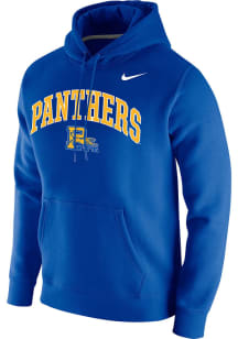 Nike Pitt Panthers Mens Blue Club Fleece Arch Long Sleeve Hoodie