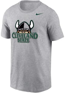 Nike Cleveland State Vikings Charcoal Dri-FIT Logo Short Sleeve T Shirt