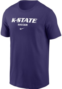 Nike K-State Wildcats Purple Soccer Core Short Sleeve T Shirt