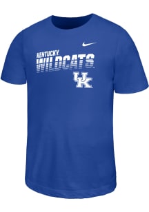 Nike Kentucky Wildcats Youth Royal Blue Streak Short Sleeve T-Shirt