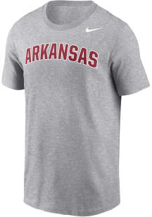 Nike Arkansas Razorbacks Ash Dri-FIT Arch Name Short Sleeve T Shirt