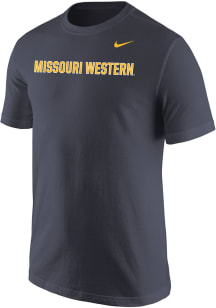 Nike Missouri Western Griffons Anthracite Core Wordmark Short Sleeve T Shirt