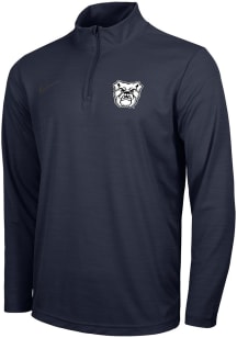 Nike Butler Bulldogs Mens Navy Blue Intensity Long Sleeve Qtr Zip Pullover