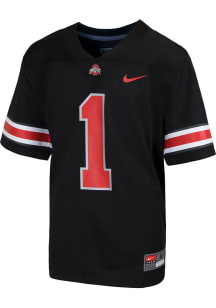 Nike Ohio State Buckeyes Youth Black Replica Alt 2 No 1 Football Jersey