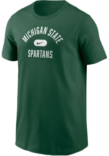 Nike Michigan State Spartans Youth Green Retro Team Name Short Sleeve T-Shirt