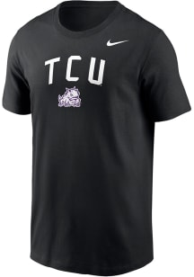 Nike TCU Horned Frogs Black Legend Arch Mascot Short Sleeve T Shirt