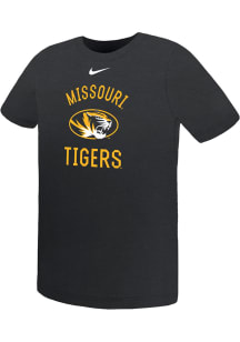 Nike Missouri Tigers Boys Black Retro Team Name Short Sleeve T-Shirt