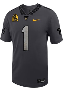 Nike Pitt Panthers Anthracite Replica Game Football Jersey