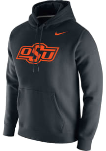 Nike Oklahoma State Cowboys Mens Black Primary Logo Long Sleeve Hoodie