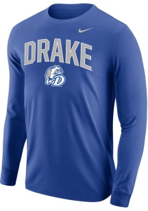 Nike Drake Bulldogs Blue Core Long Sleeve T Shirt
