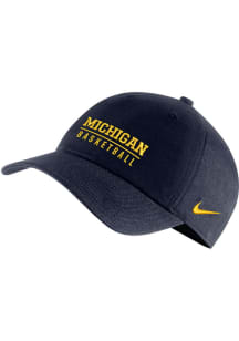 Nike Michigan Wolverines Basketball Campus Adjustable Hat - Blue
