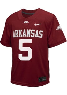 Nike Arkansas Razorbacks Youth Cardinal Untouchable No 5 Football Jersey