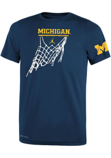 Nike Michigan Wolverines Youth Blue Legend Short Sleeve T-Shirt