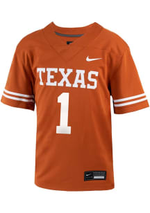 Nike Texas Longhorns Toddler Burnt Orange Replica No 1 Football Jersey
