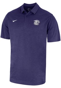 Nike K-State Wildcats Mens Purple Heather Logo Short Sleeve Polo
