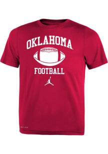Nike Oklahoma Sooners Toddler Crimson Football No 1 JM Short Sleeve T-Shirt