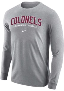 Nike Eastern Kentucky Colonels Charcoal Arch Team Name Long Sleeve T Shirt
