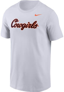 Nike Oklahoma State Cowboys White Cowgirls Short Sleeve T Shirt