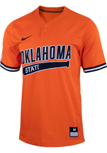 Nike Oklahoma State Cowboys Mens Orange Replica Graphic Baseball Jersey