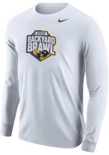 Nike Pitt Panthers White 2022 Football Backyard Brawl Long Sleeve T Shirt