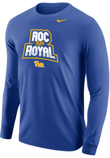 Nike Pitt Panthers Blue Roc The Royal Football Long Sleeve T Shirt