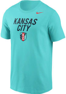 Nike KC Current Teal Script Short Sleeve T Shirt
