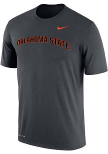 Nike Oklahoma State Cowboys Anthracite DriFIT Arch Name Short Sleeve T Shirt