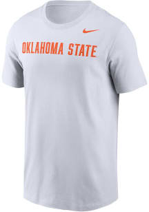 Nike Oklahoma State Cowboys White DriFIT Wordmark Short Sleeve T Shirt