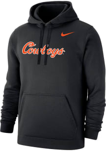 Nike Oklahoma State Cowboys Mens Black Club Fleece Cowboys Script Long Sleeve Hoodie