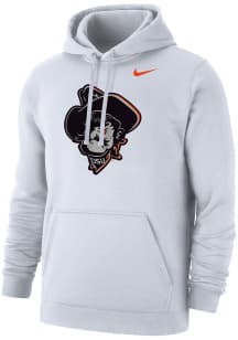 Nike Oklahoma State Cowboys Mens White Club Fleece Phantom Pete Long Sleeve Hoodie