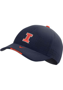 Nike Illinois Fighting Illini Mens Navy Blue 2022 Sideline C99 Flex Hat