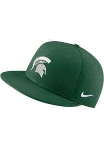 Nike Michigan State Spartans Mens Green Aero True On-Field Baseball Fitted Hat
