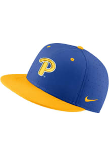 Nike Pitt Panthers Mens Blue Aero True On-Field Baseball Fitted Hat