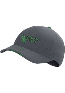 Nike North Texas Mean Green Sideline L91 Adjustable Hat - Grey