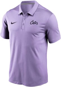 Nike K-State Wildcats Mens Lavender Script Varsity Short Sleeve Polo