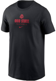 Nike Ohio State Buckeyes Toddler Black Team Issue Football Short Sleeve T-Shirt