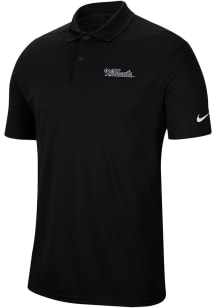 Nike K-State Wildcats Mens Black Victory Vintage Script Short Sleeve Polo