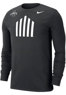 Nike Iowa State Cyclones Black Jack Trice Symbol Long Sleeve T Shirt