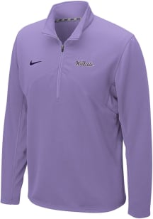 Nike K-State Wildcats Mens Lavender Dri-Fit Long Sleeve Qtr Zip Pullover
