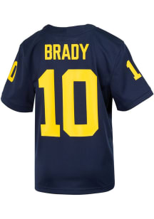 Tom Brady Michigan Wolverines Youth Blue Nike Name and Number Football Jersey