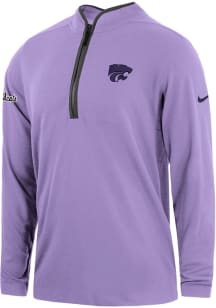 Nike K-State Wildcats Mens Lavender Victory Powercat Long Sleeve Qtr Zip Pullover