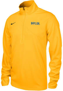 Nike Baylor Bears Mens Gold Training Long Sleeve Qtr Zip Pullover