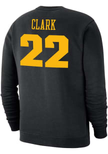 Caitlin Clark Iowa Hawkeyes Mens Black Name And Number Club Fleece Player Crew
